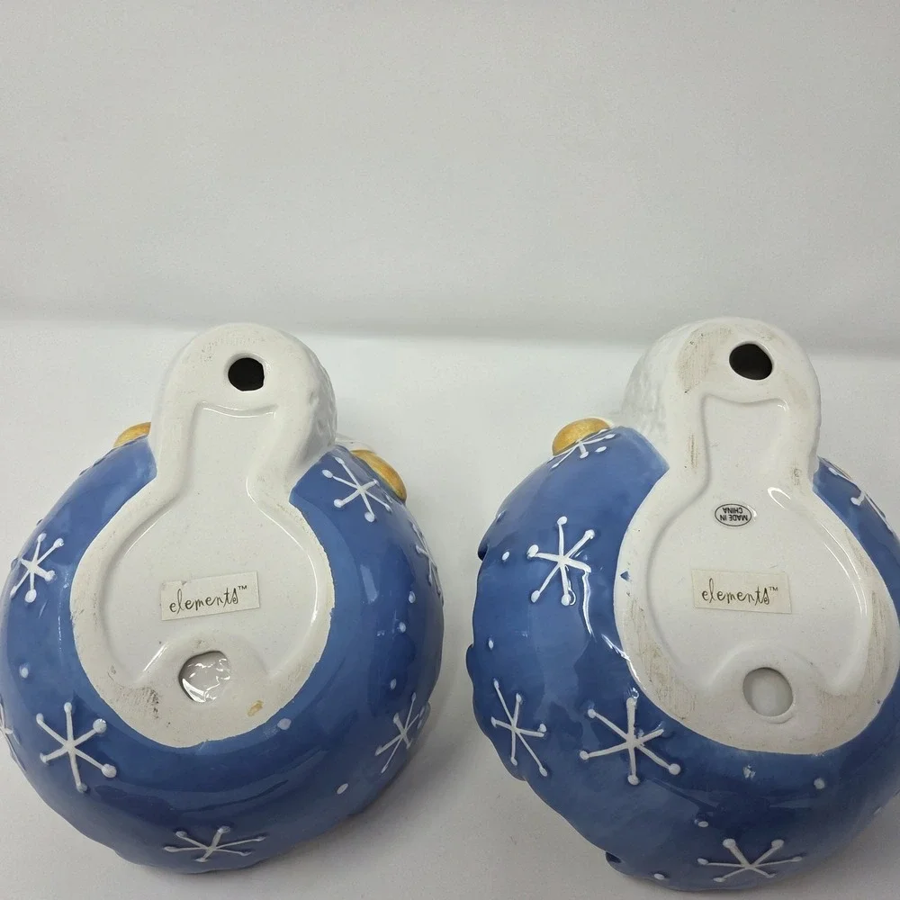 Snowman Dip Bowls‎ & Spreaders Set Of 2 By Seasonal Elements Christmas Holiday